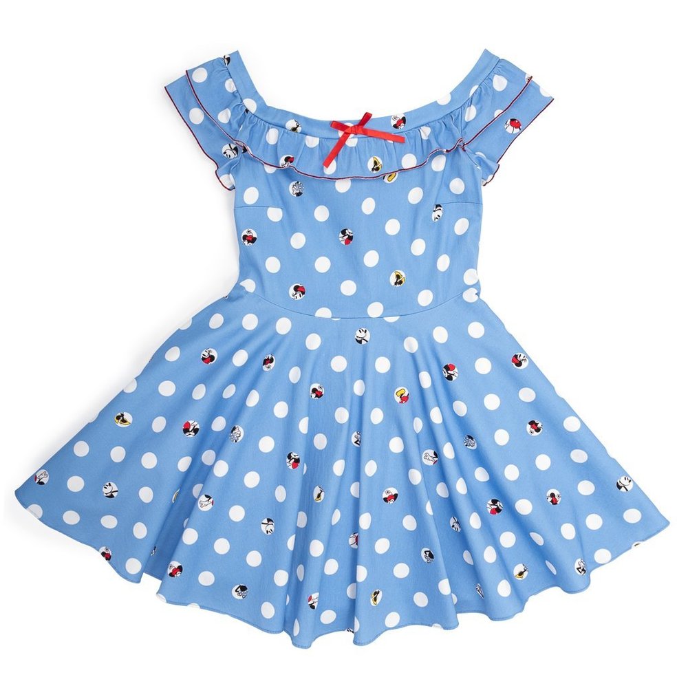 Stitch Shoppe by Loungefly Disney Mickey & Minnie Peek-A-Boo Dot Dress